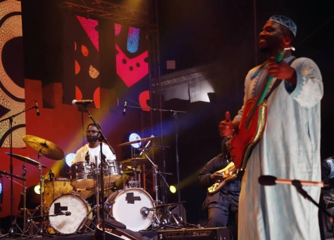 Fusion entre Marcus Gilmore et Maâlem Houssam Gania- Gnaoua 2025.