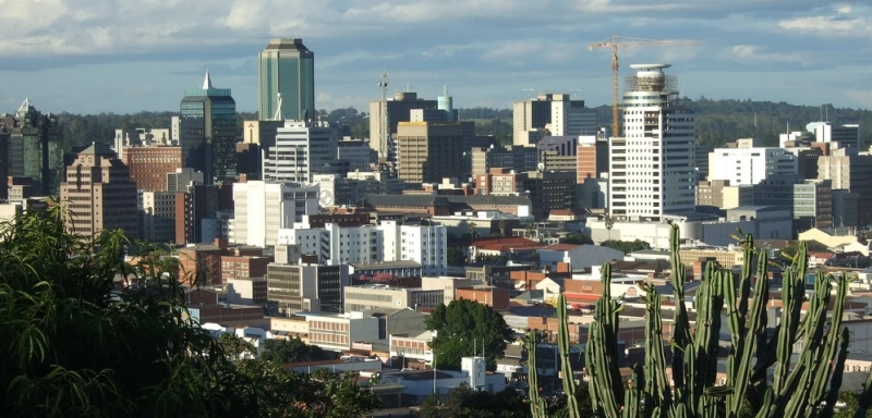 Harare, capitale du Zimbabwe.