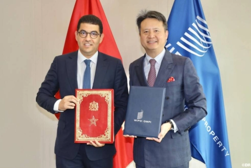 Mehdi Bensaid et Daren Tang à Genève.