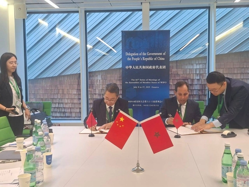 Le Maroc et la Chine s’accordent pour accélérer mutuellement le traitement des demandes de brevet grâce à un nouveau protocole signé entre l’OMPIC et la CNIPA.