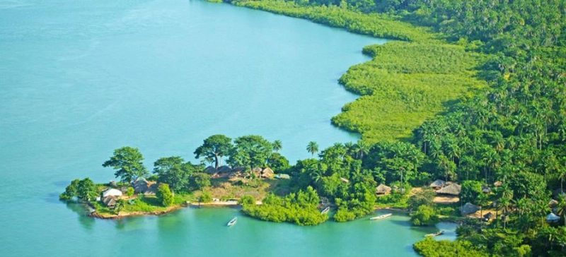 L'archipel des Bijagos en Guinée-Bissau.