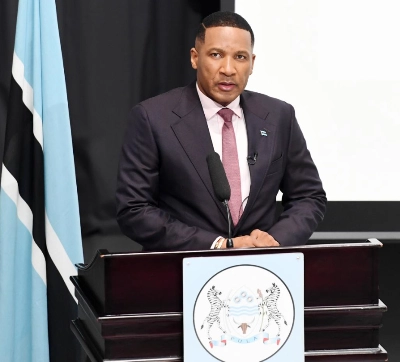 Le président Duma Boko