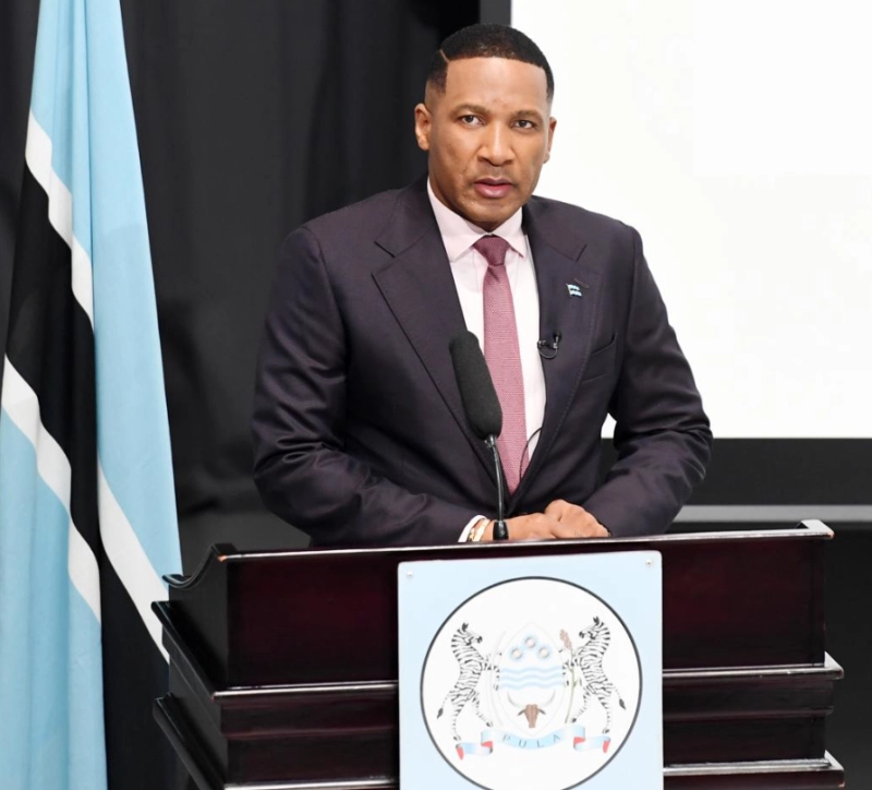 Le président Duma Boko