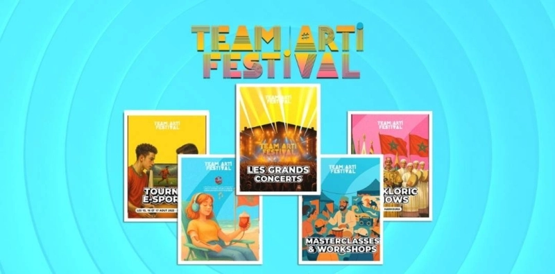 H-Kayne, 7-Toun, 7ari, Yvzid, Gustavo, Khtek, Flack se produiront à la 4e édition du Team'Arti Festival à Témara et Harhoura.