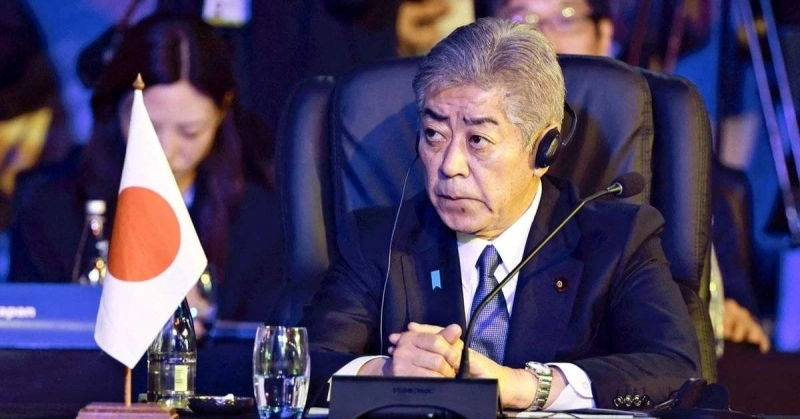 Takeshi Iwaya, ministre japonais des Affaires étrangères.