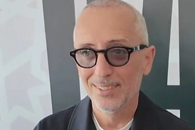 Gad Elmaleh lors de la conférence de presse à Casablanca.