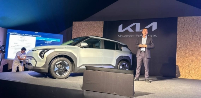 Cédriv Veau, DG de Kia Maroc lors de la conférence de presse à l'Auto Expo 2025.