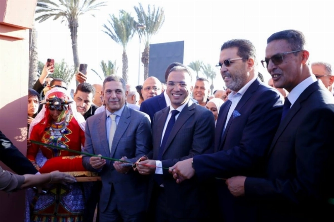Lahcen Saâdi inaugurant le Salon de l'Artisanat à Agadir.