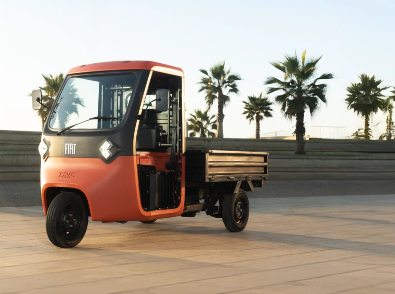 La batterie de Fiat Tris offre jusqu'à 90 km d'autonomie homologuée (WMTC).