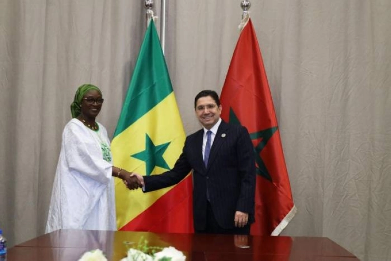 PH Archives. Nasser Bourita avec la ministre sénégalaise des AE Yassine Fall