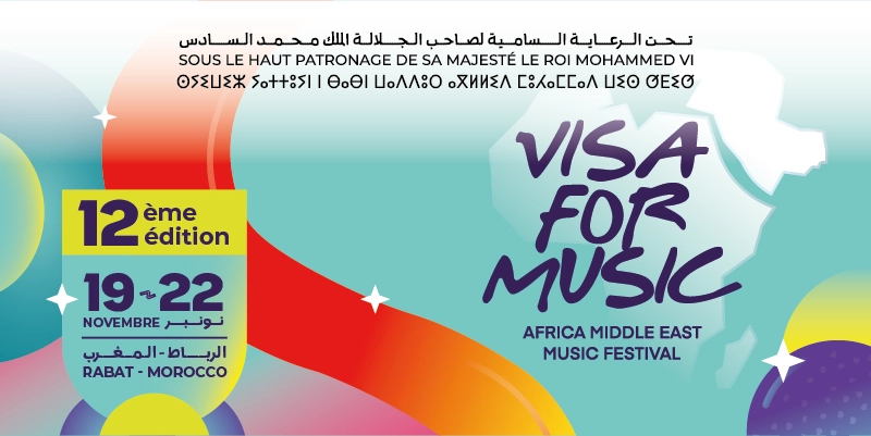 La 12e édition de Visa For Music se tiendra du du 19 au 22 novembre 2025 à Rabat.