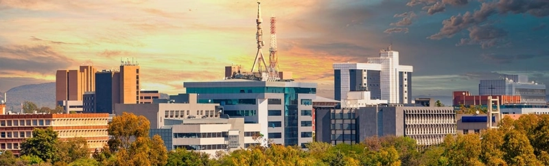 Gaborone est la capitale et la plus grande ville du Botswana