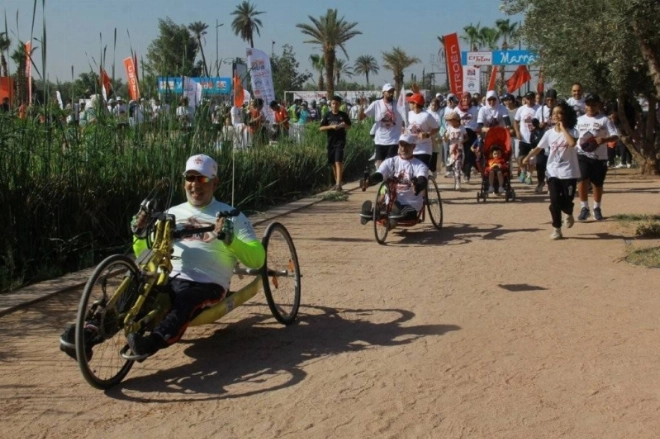 MarrakechRun 2025- Courses en fauteuil roulant.