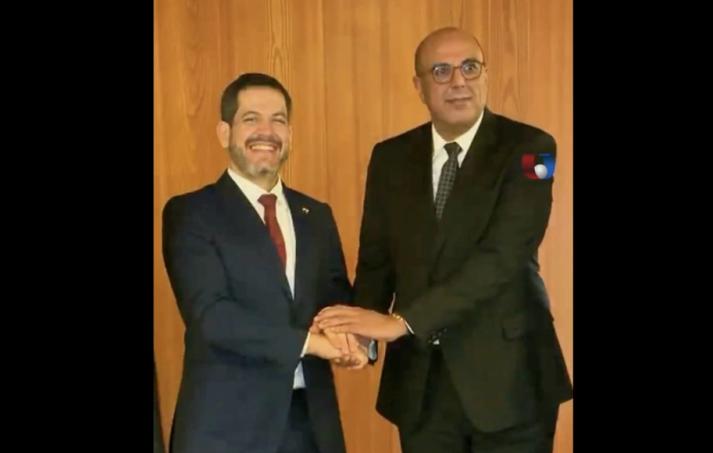 Raúl Luís Latorre avec Mohamed Ould Errachid