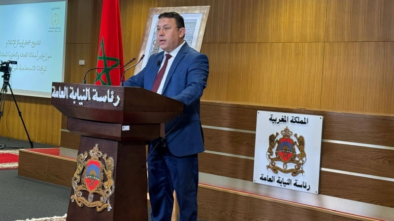 Le magistrat Hassan Farhane, représentant la présidence