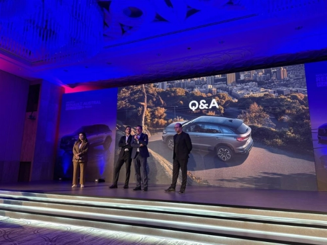 L'équipe Renault Maroc lors de la conférence de presse du lancement du nouveau Austral Full Hybride à Casablanca.