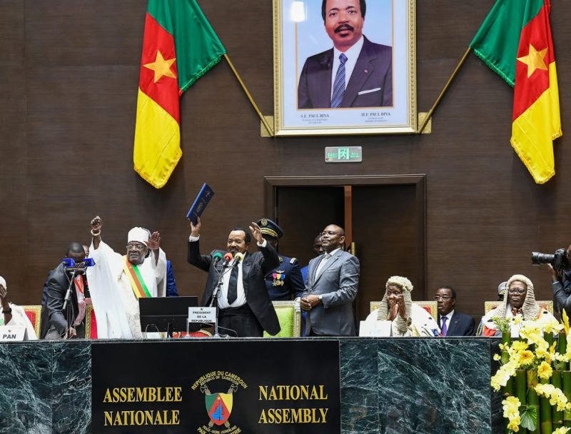 Le président camerounais Paul Biya a prêté serment jeudi 6 novembre à l'Assemblée nationale du pays