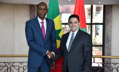 Le ministre marocain des Affaires étrangères, de la Coopération africaine et des Marocains résidant à l’étranger, Nasser Bourita et son homologue sénégalais, Cheikh Niang