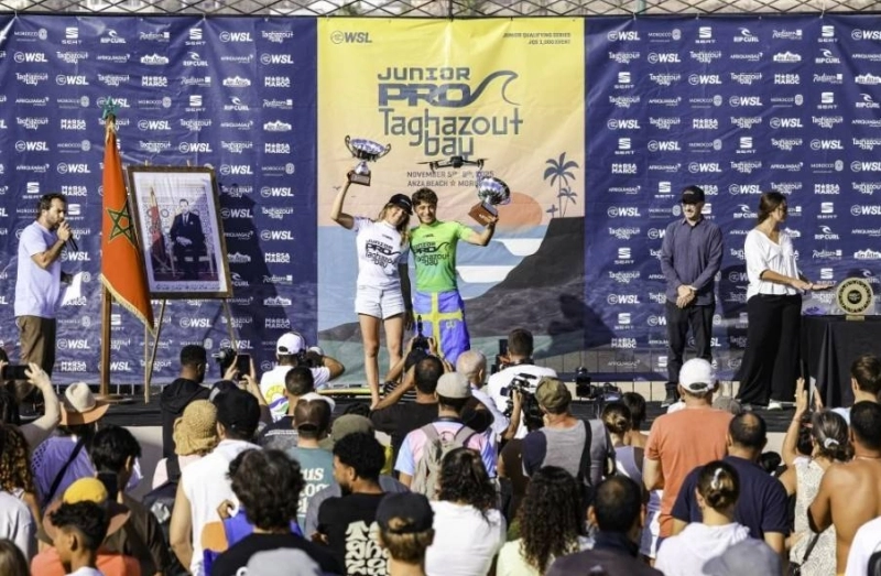 Junior Pro Taghazout Bay 2025- Victoire des jeunes ibériques Odriozola et Salgado.