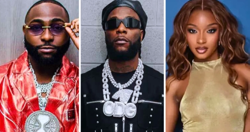 Davido, Burna Boy et Ayra Starr