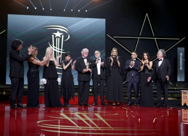 Hussein Fahmi en compagnie des membres du jury de la 22e édition du FIFM.