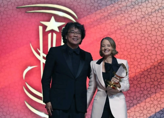 Jodie Foster et Bong Joon Ho- FIFM 2025.