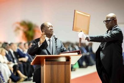 Le président de Côte d'Ivoire, Alassane Ouattara a prêté serment devant le Conseil constitutionnel