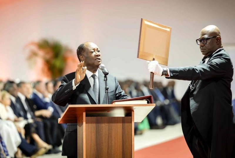Le président de Côte d'Ivoire, Alassane Ouattara a prêté serment devant le Conseil constitutionnel