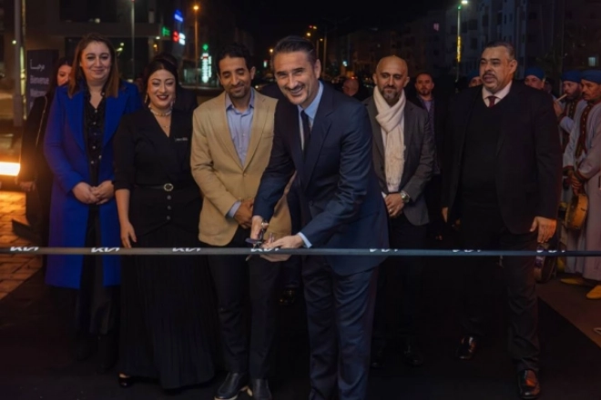 Cédric Veau DG de Kia Maroc inaugure le nouveau showroom d'Agadir.