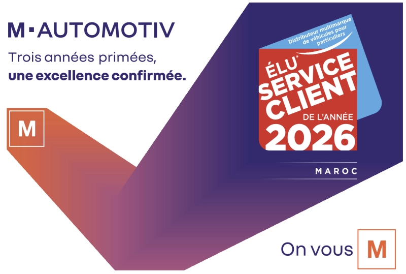 M-AUTOMOTIV sacré « Élu Service de l’Année 2026 » pour la 3ème année consécutive.