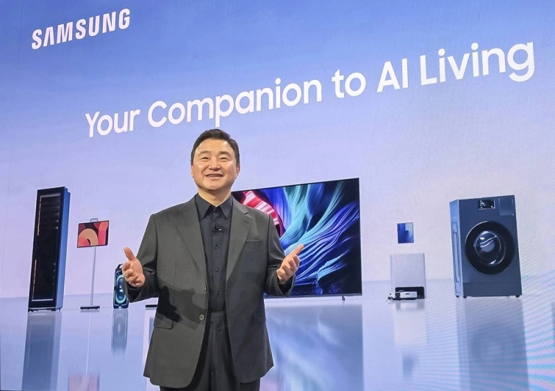 Samsung présente « Votre Compagnon de Vie IA » au First Look lors du CES 2026 à Las vegas.