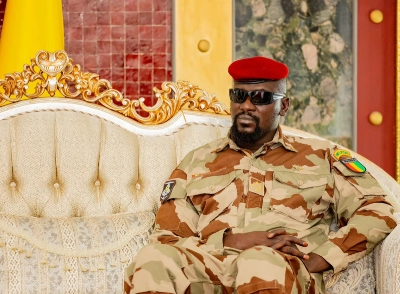 Le président de la République de Guinée, Mamadi Doumbouya