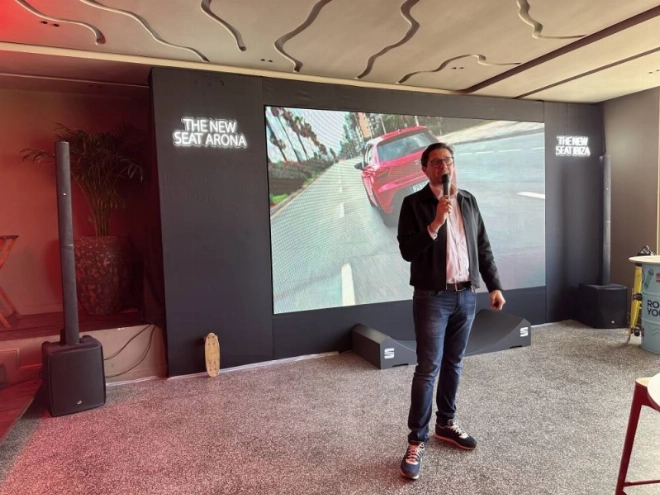 Adel Zerrouk, DG de Seat Maroc lors du lancement des nouvelles Ibiza et Arona le 2 février à Casablanca.