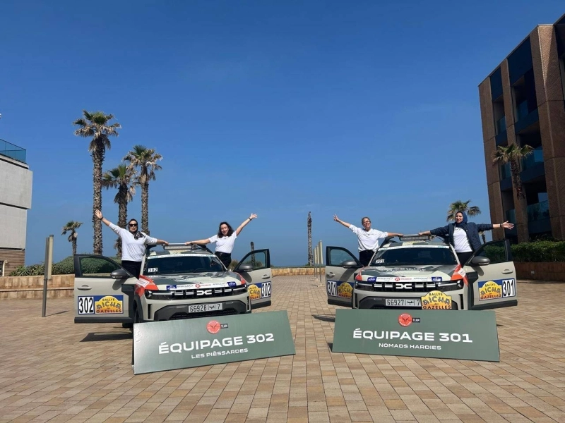 Les deux équipages 301 et 302 seront au volant du Dacia Duster 4X4 lors de la 35e édition du Rallye Aicha des Gazelles.