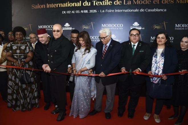 Inauguration du salon Morocco Fashion Style & Tex à L'OFEC à Casablanca.