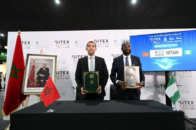 En marge du GITEX Africa Morocco 2026, l’ADD et la National Information Technology Development Agency (NITDA) de la République fédérale du Nigeria ont signé une convention de partenariat.