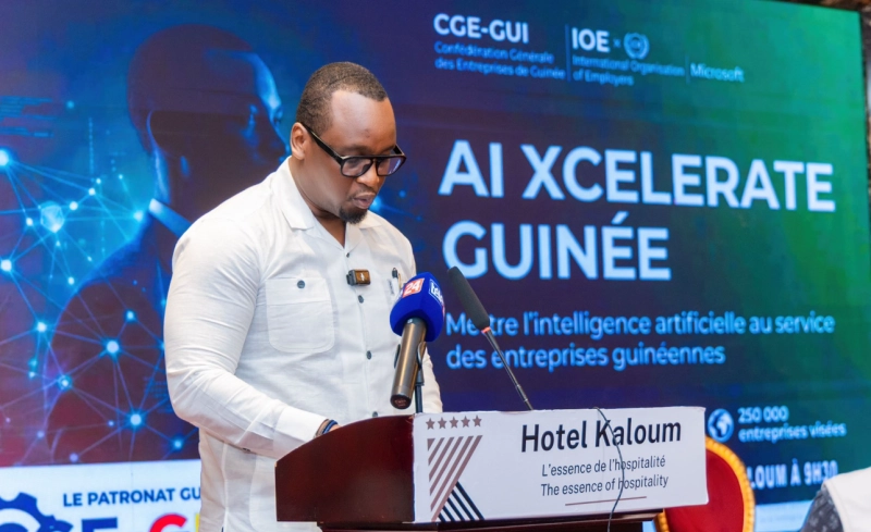 La Confédération générale des entreprises de Guinée (CGE-GUI) a lancé, à Conakry, le programme « AI Xcelerate », en collaboration avec Organisation Internationale des Employeurs et Microsoft.