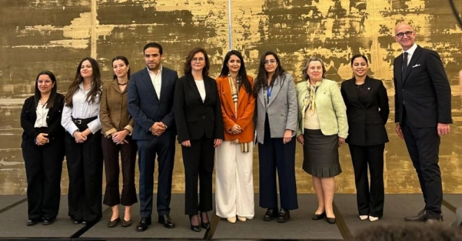 L'équipe de la Tour Mohammed VI lors de la conférence de presse tenue lundi 20 avril 2026 à Rabat-Salé.