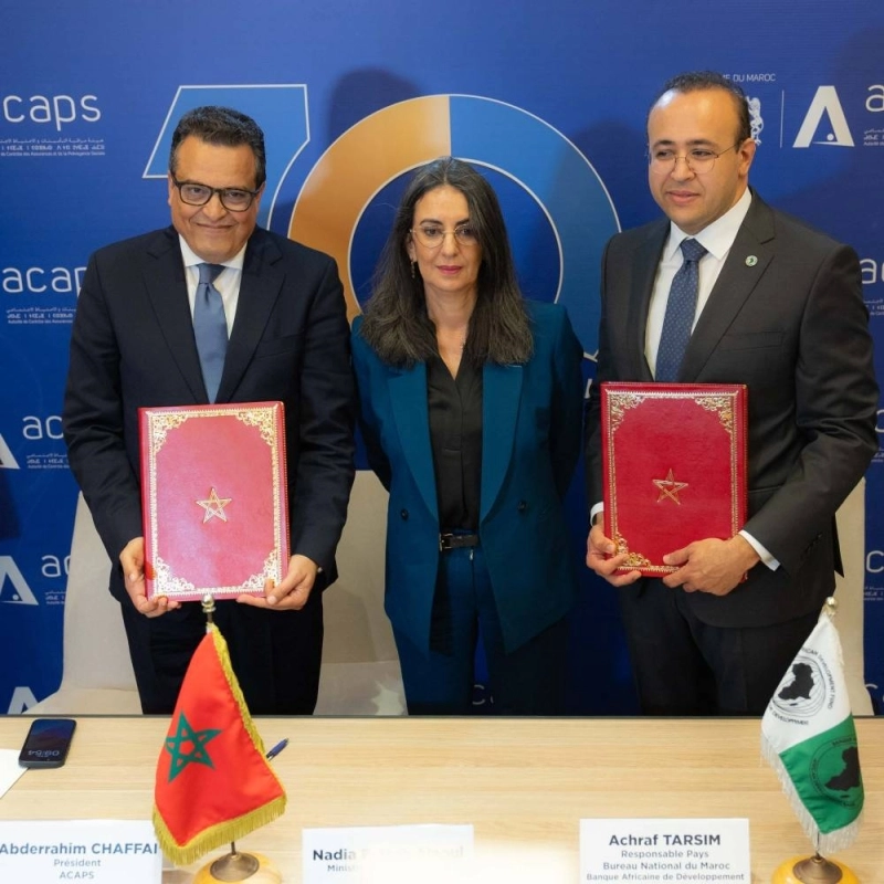 La Banque africaine de développement accorde une subvention de 510 000 dollars à l’ACAPS pour renforcer l’inclusion financière au Maroc.