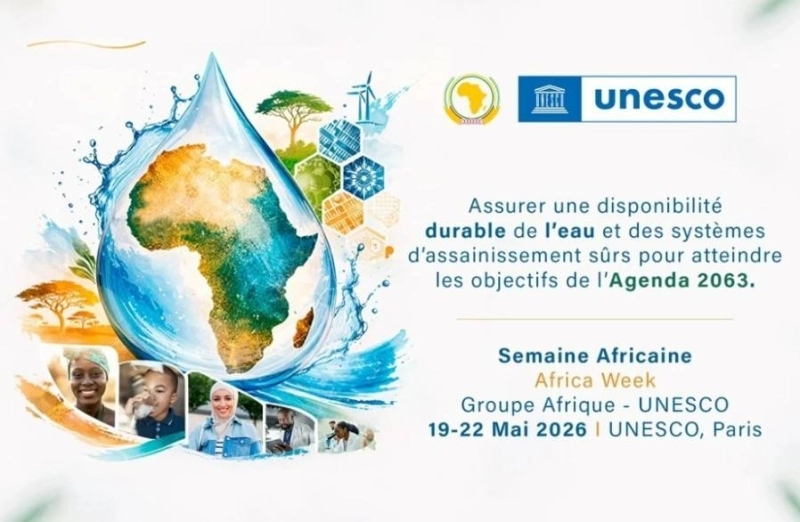 Le Maroc prendra part à la Semaine africaine de l'UNESCO, qui sera organisée du 19 au 22 mai 2026 à Paris.