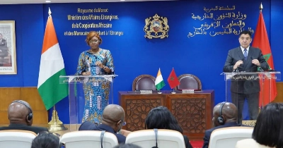 Le ministre marocain des Affaires étrangères, Nasser Bourita, et son homologue ivoirienne, Nialé Kaba, en visite de travail au Royaume.