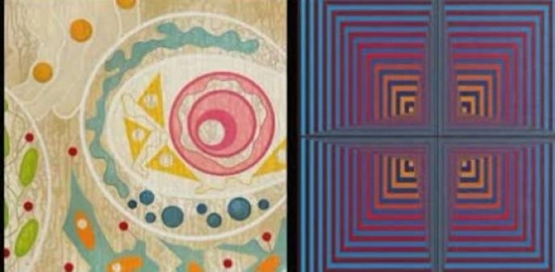 L'expostion GÉOMÉTRIES MAROCAINES réunit Ghizlane Agzenaï, Meriam Benkirane, Ines Noor Chaqroun, Youssef Douieb, Yacout Hamdouch et Younes Khourassani.