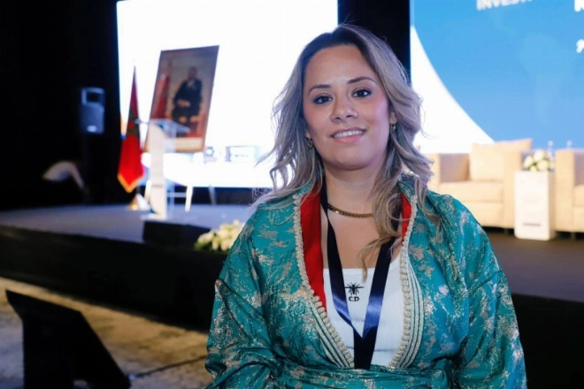 Najima El Arbaoui femme d'affaires, entrepreneure et membre du parlement de la Région de Bruxelles-Capitale.