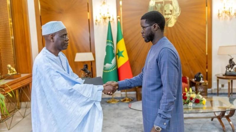 Le président Bassirou Diomaye Faye, et le Premier ministre Ahmadou Al Aminou Lo