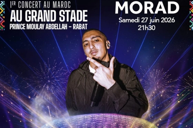 Morad se produira le samedi 27 juin au Stade Prince Moulay Abdellah à Rabat - Mawazine 2026.