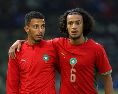 Azzedine Ounahi et Ayyoub Bouaddi (Photo générée par IA)