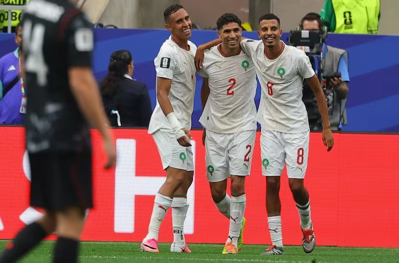 Soufiane Rahimi, Achraf Hakimi et Azzedine Ounahi