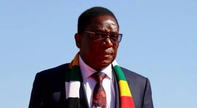 Le président zimbabwéen, Emmerson Mnangagwa,