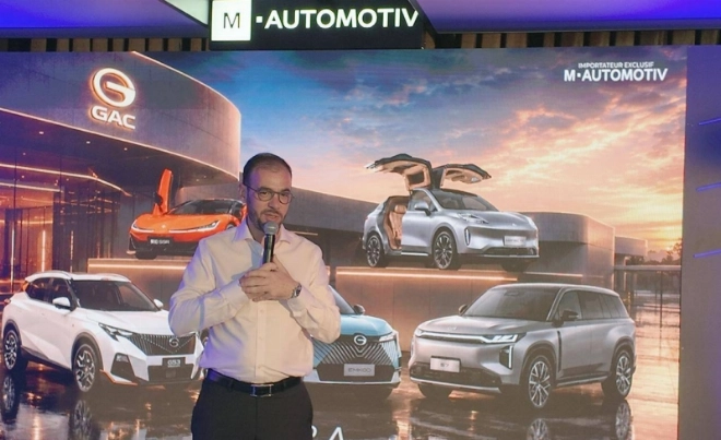 Souhail Houmaini, DG de M-AUTOMOTIV lors du lancement de la marque chinoise GAC le 8 juillet 2026 à Casablanca.