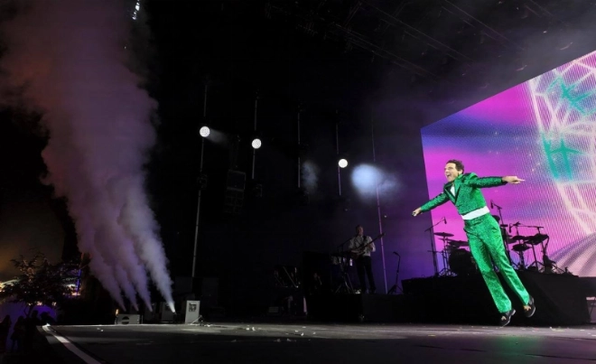 Mika électrise la scène de Jazzablanca dès les premières notes.